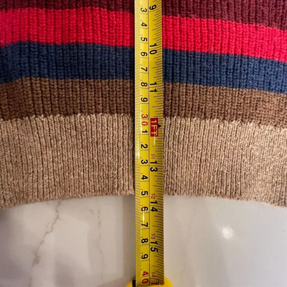 Baby Gap Toddler Knit Sweater 2T Multicolor Striped Cozy Pullover Colorblock